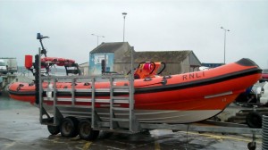 Baltimore's new Atlantic 75 lifeboat 'City of Bradford v'.